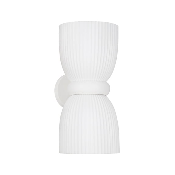 Capital Lighting 656121CE Mallory 2 Light 17" Tall Wall Sconce - White