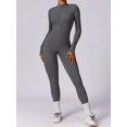 thumbnail image 1 of Mono de entrenamiento con cremallera de verano, monos deportivos para mujer, ropa de gimnasio, trajes de Fitness para correr, chándal de gimnasio, ropa deportiva corta, conjunto de Yoga, 1 of 5