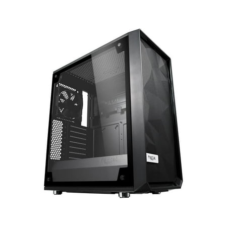 UPC: 0843276100070 | Fractal Design Meshify C Black ATX High-Airflow Compact Light Tint Tempered Glass Mid Tower Computer Case