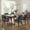 Black, variant on Usaint Dining Chairs Set of 4, Modern Upholstered Faux Leather Kitchen & Dining Room Chairs with Solid Wood Frame, Curved Back, Foam Padded Seat, Mid Century Dining Chairs for Living Room, Dark Brown