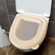 thumbnail image 4 of Funda de asiento de inodoro Funda de cojín de asiento de inodoro Alfombrilla de asiento práctica de EVA reutilizable para beige, 4 of 8