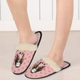thumbnail image 6 of Roffatide Anime Demon Slayer Fuzzy Slippers Kamado Nezuko Cute House Slippers Closed Toe Open Back Slippers for Women Man XS, 6 of 6