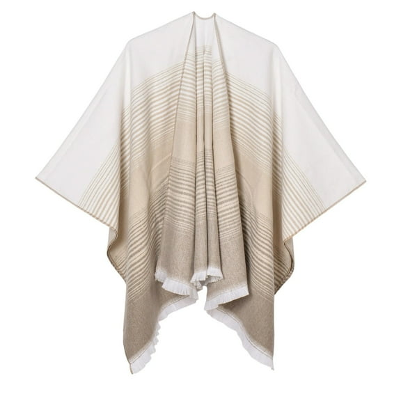 QQAMB Women's Shawls and Wraps Open Front Poncho Cape Winter Sweater