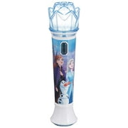 Disney Frozen 2 Karaoke Sing Along Microphone for Kids, Built in Music, Flashing Lights, Pretend Mic, Toys for Kids Karaoke Machine, Connects MP3 Player Aux in Audio Device