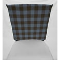 thumbnail image 2 of Buffalo Check Plaid Dining Room Chair Back Covers or Seat Covers by Penny's Needful Things (Chair Back Cover Only) (16 W x 17 H CHAIR BACK) (Blue), 2 of 3