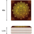 thumbnail image 3 of FMSHPON Mandala Set of 8 Coaster for Drinks, Absorbent Ceramic Stone Coasters Cup Mat with Cork Base for Home Kitchen Room Coffee Table Bar Decor, 3 of 4