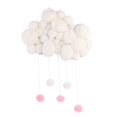 thumbnail image 1 of Dulce bola de terciopelo de peluche colgante de pared nube Pom borla cuna colgante decoración, blanco Feliz Sencillez, 1 of 5