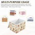 thumbnail image 6 of Yayeee Collapsible Cube Storage Bin with Lid Fabric Closet Decorative Basket with Handles, Musical Animals Pattern, 6 of 7