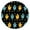 Happy Halloween (44), variant on Happy Halloween Round Table Cloth with Elastic Edge Wrinkle Resistant Washable Evil Pumpkin Ghost Tablecolths Table Cover for Halloween Party Decorations Favors (44in)