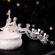 thumbnail image 5 of Black Accesorios para el cabello con corona de boda para novia, diadema con adorno de princesa Simple, 5 of 5