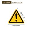 thumbnail image 2 of Uxcell Triangle Caution Warning Sign Self Adhesive 20mm/0.78inch 10Pcs, 2 of 4