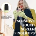 thumbnail image 3 of OZERO Womens Winter Gloves for Cold Weather: Touchscreen Thermal Womens Gloves Texting - Water Resistant Anti-Slip Warm for Running Cycling Driving Green, 3 of 8