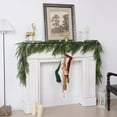 thumbnail image 5 of 6Ft Real Touch Norfolk Pine Garland,Artificial Christmas Garland Green Long Pine Garland For Holiday Window Fireplace Mantle Indoor Outdoor Decor,Christmas Decorations,Christmas Gifts, 5 of 6