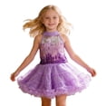 thumbnail image 7 of MEZZALL Carnival Summer Girls' Sequined Tank Tops Tutu Skirt Set Festive Casual Outfit Sets Kids Holiday Gatherings, 7 of 7
