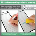 thumbnail image 2 of YOPTOP 4PCS Magnetic to Do List White Board for Fridge Magnetic Dry Erase Whiteboard Sheet 25x10cm Portable Magnetic Dry Erase List Board Strong Magnetic with Markers Dry Eraser for Kitchen Home, 2 of 6