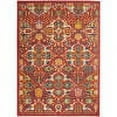 thumbnail image 3 of Nourison Allur Persian Red Multicolor 5'3" x 7'3" Area Rug, (5x7), 3 of 9