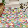 thumbnail image 2 of Well Woven Crayola Modern Tile Multi Color 5'3" x 7'3" Area Rug Easy to Clean - Kid & Pet Friendly Rug Perfect for Playroom Living Room Bedroom, 2 of 7