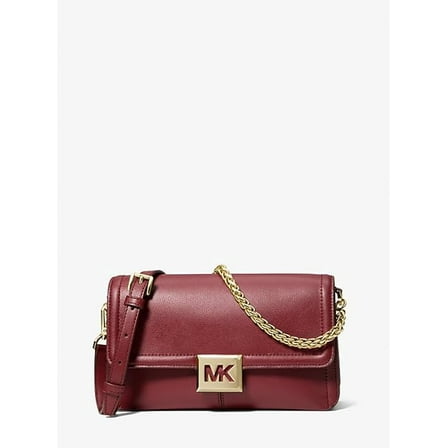 Michael Kors Sonia Medium Leather Shoulder Bag, Dark Cherry