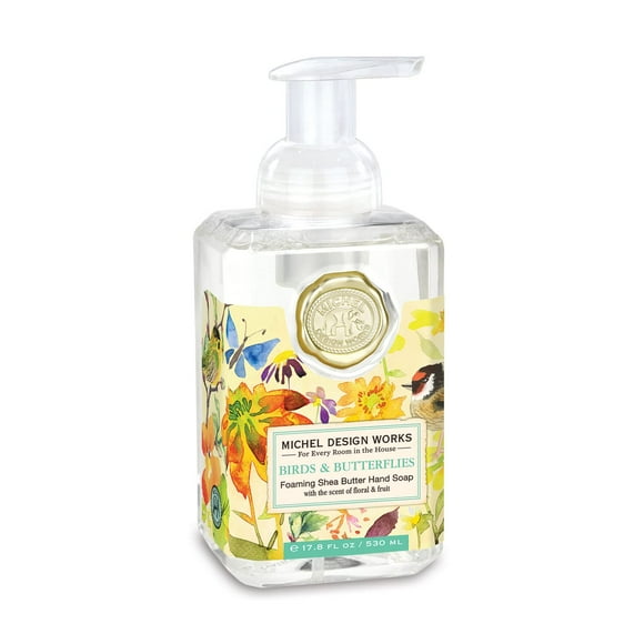 Michel Design Works Savon Moussant pour les Mains, Oiseaux & Papillons