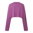 thumbnail image 5 of Women Preppy Crop Sweatshirt Long Sleeve Loose Athletic Cropped Shirts Tee Tops 2024 Women plus Size Sweat Shirts Long Sleeve Tee Shirts for Women plus Size Womens Light Shirt Tunic Tops plus Long, 5 of 8