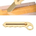 thumbnail image 1 of Utility Knife, Ergonomic Design Hand Tool Golden Pure Copper  For Plastic For Leather, 1 of 8