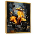 thumbnail image 2 of Designart "Graffiti Scooter Journey I" Scooter Floater Framed Canvas Prints, 2 of 5