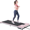 thumbnail image 3 of 2 in 1 Under Desk Treadmill, Walking Pad 2.5HP with LED Display, Bluetooth APP and Remote Control, Walking Jogging Running Machine Fitness Equipment for Home Gym Office, 265lbs Load, Pink, 3 of 13