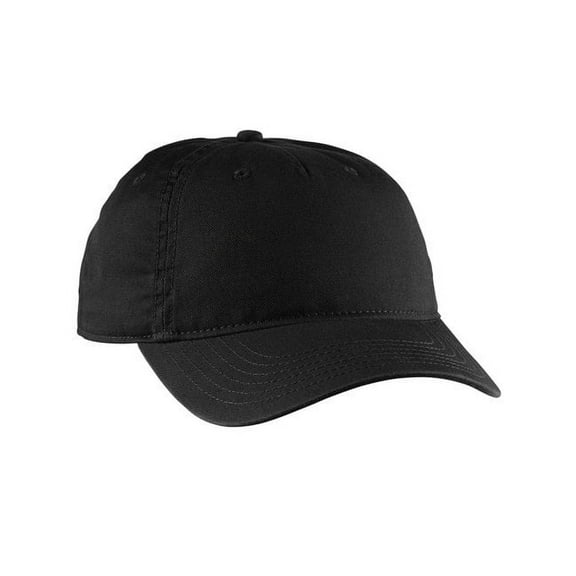 Econscious EC7087 Twill 5-Panel Unstructured Cap - Black