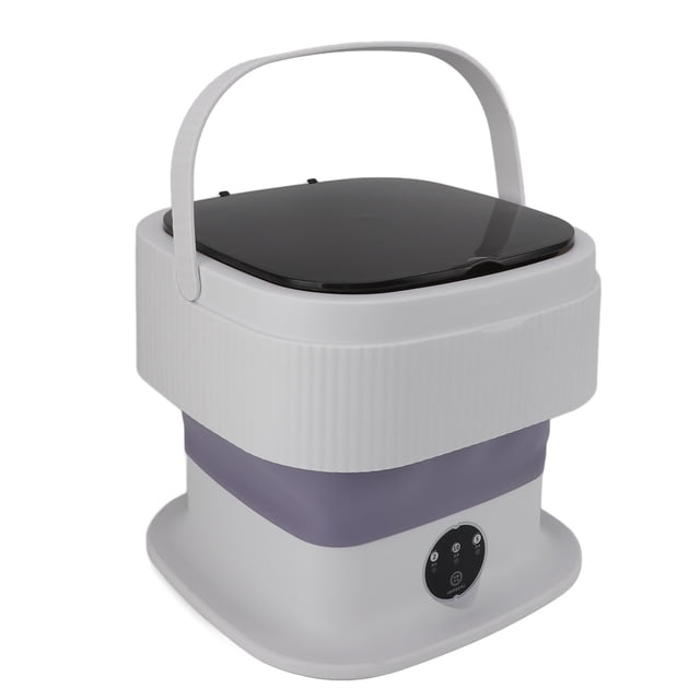 Portable Mini Washing Machine Foldable Design, One Touch Control Panel, Powerful Stable Motor Safe Materials, Lightweight Portable Suitable for Travel, Camping