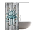 thumbnail image 2 of MKHERT Blue Octopus Shower Curtain Waterproof Bath Curtain Decor 66x72 inch, 2 of 2