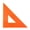 Orange, variant on Pacific Arc Professional Fluorescent Triangles 6" 45/90 Degrees 4/Pack (28455-Pk4) 28455-PK4