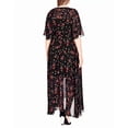 thumbnail image 2 of City Chic BLACK Women's Fall in Love Floral Maxi Dress, US X-Small, 2 of 2