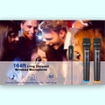 thumbnail image 4 of Micrófono Grabación KTV Micrófono Treble Bass Channel Handheld Home Mic Player Canto JShteea Nuevo, 4 of 6