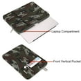 thumbnail image 4 of MOSISO Water Repellent Polyester 13.3" Laptop Sleeve, Army Green Camouflage, 4 of 7