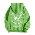 thumbnail image 6 of KHONTS He Left the 99 to Find Me Sweatshirt for Men Christian Fashion Graphic Hooded Sweatshirt Long Sleeve Hoodies Green L, 6 of 6