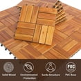 thumbnail image 3 of Mcombo Wood Outdoor Flooring Interlocking Deck Tiles, Natural (Pack of 10, 12" x12"), 3 of 7