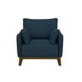 thumbnail image 2 of Artum Hill Edward Navy Storm 35.4" Accent Chair, 2 of 6