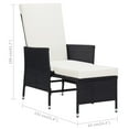 thumbnail image 2 of vidaXL Patio Furniture Set 2 Piece Sofa Chair with Coffee Table Poly Rattan, 2 of 11