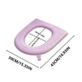 thumbnail image 5 of weibbin Soft Flannel Toilet Seat Cover for Household Use, Non Slip Thicker Warmer Washable Bathroom Toilet Seat Cushion, Easy-Install Self-Adhesive Reusable Toilet Lid Seat Cover Pads, 5 of 6