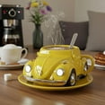 thumbnail image 6 of Beetle Shaped Coffee Mug, Handmade Ceramic Beetle Shaped Coffee Mugs, Novelty Tea Cup Home Office Decor, Car Shaped Coffee Mug for Car Fans, Creative Gifts for Beetle Lovers (Red), 6 of 9