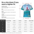 thumbnail image 4 of Bixox Men's Lighthouse Sea Port Printed Short Sleeve Skinny Athletic T-Shirt, 4 of 6