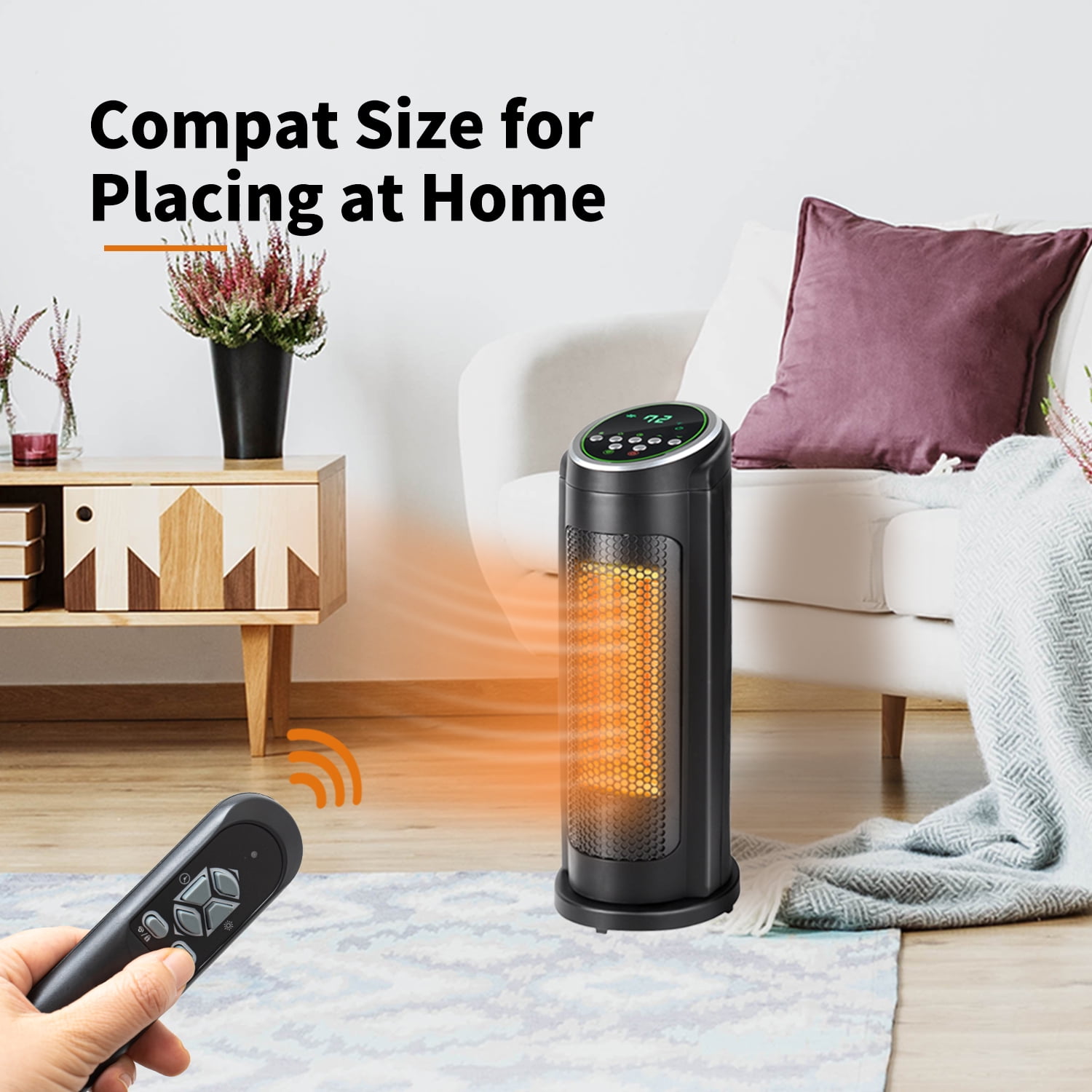 uhomepro Electric Heaters, Safe Infrared Quartz Electric Heater ...