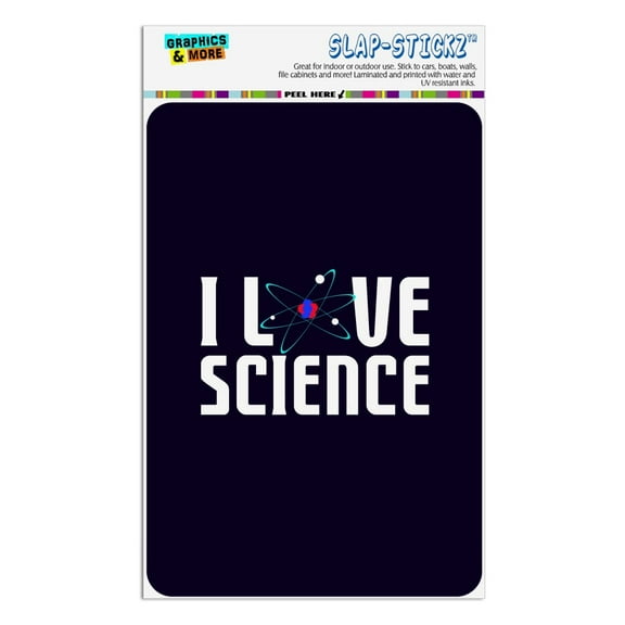 I Love Science Atom Home Business Office Sign