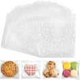 thumbnail image 1 of 1 Pack DIY Adhesive Plastic Transparent Candy Cookie Bag Reclosable White Sealing Packaging Bags Small, 1 of 6