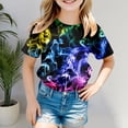 Big Girls Summer Shirts Fashion Short Sleeve T With Letter Print Round — free download
