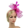 thumbnail image 2 of Chapeau de Cocktail pour Femmes Sinamay Fascinator Mariage Église Kentucky Derby Robe, 2 of 7