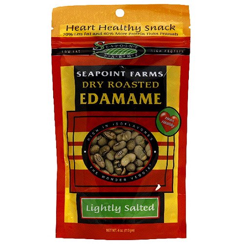 Seapoint Farms Lightly Salted Edamame (Pack of 12), 4 oz (Pack of 12