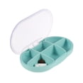 thumbnail image 2 of Unique Bargains 1 Pc 6 Compartment Single Layer Pill Case Portable for Travel Blue, 2 of 6
