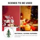 thumbnail image 3 of Caja de música clásica de madera con mecanismo de relojería, diseño de árbol de Navidad con colgantes, miniatura hecha a mano, ideal como regalo de cumpleaños o San Valentín (Verde), 3 of 7