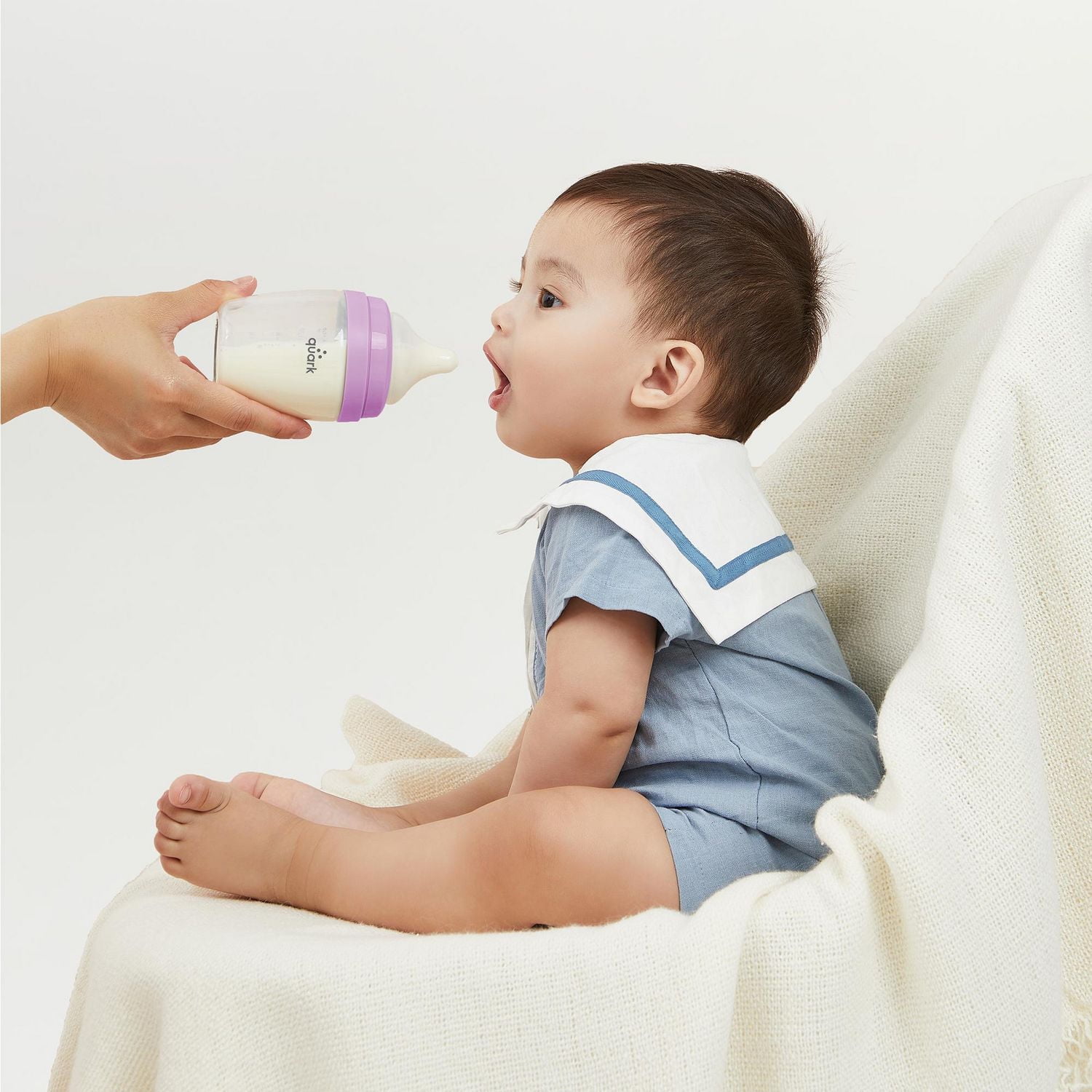 Quark - BuubiBottle MINI Biberon pour Bébé - Violet